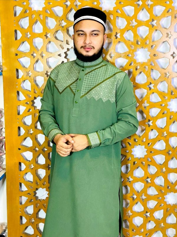 অরিজিনাল চায়না মাইক্রো স্টিজ পাঞ্জাবি [ Code-110] - Image 1