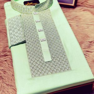 প্রিমিয়াম এমব্রয়ডারি ডিজাইন ঈদ স্পেশাল পাঞ্জাবি [ Code-121]